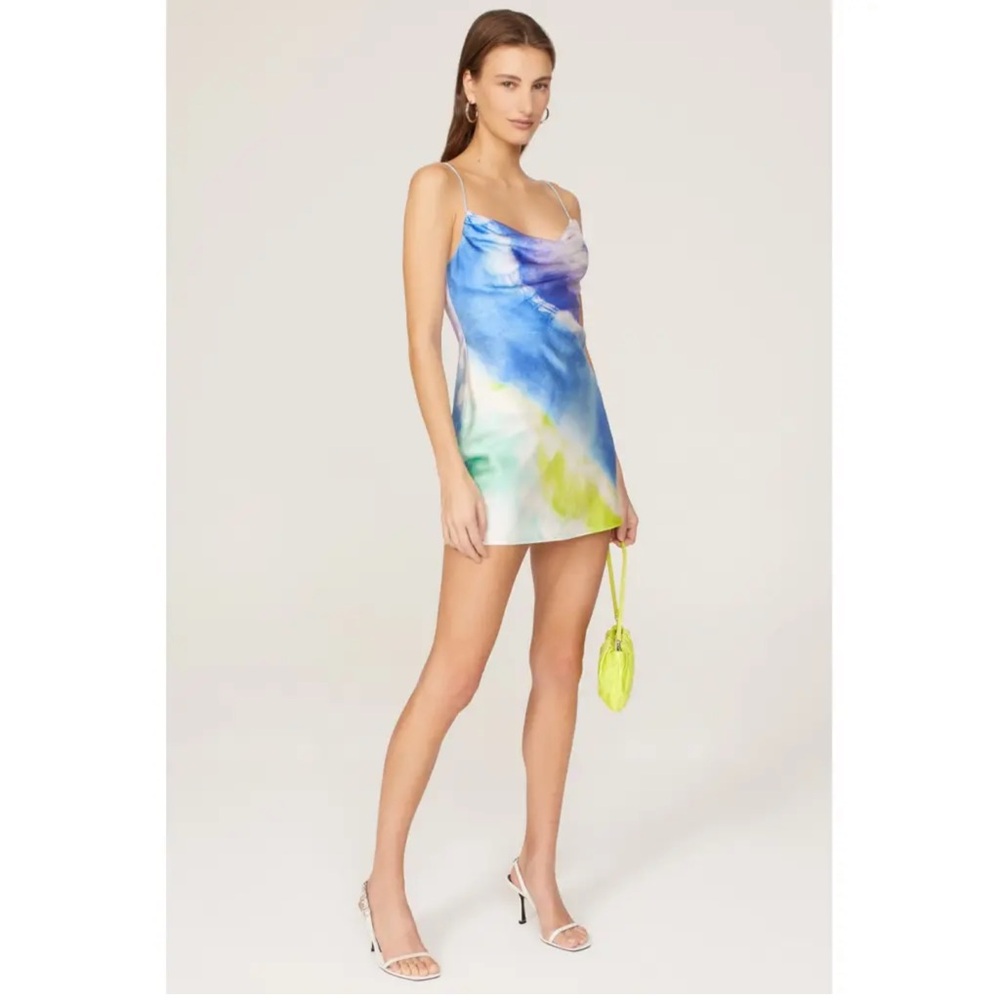 Retrofete NEW Multicolor Slip Dress